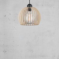 Chino 25 Pendant Brown Wood E27