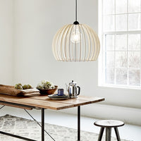 Chino 40 Pendant Brown Wood E27