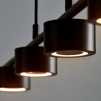 Clyde Pendant Black Metal - PC 4x5W 3-Step 350Lm 2.7K