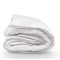 Bamboo Blend Quilt 250GSM Luxury Duvet 100% Cotton Cover - King - White