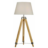 Wooden Tripod Floor Lamp