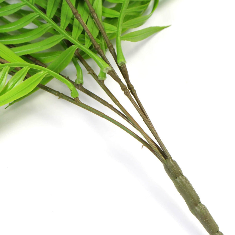 Hanging Fresh Green Bamboo Leaf Fern UV Resistant 80cm