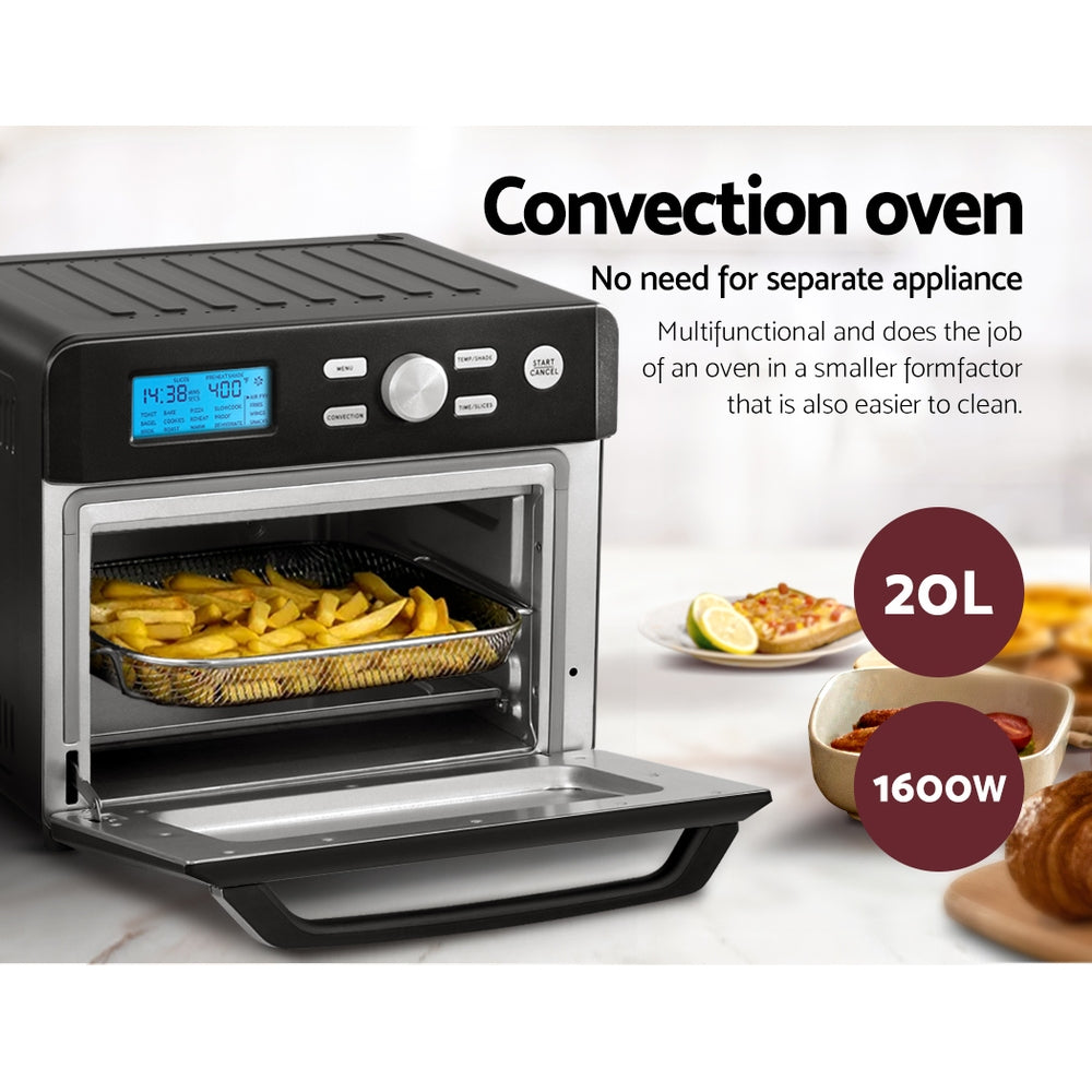 20L Air Fryer Convection Oven LCD Fryers Kitchen Cooker Accessories