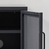 Black Mini Bedside Table