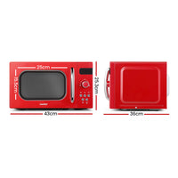 20L Microwave Oven 800W - Red