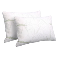 Set of 2 Bamboo Pillow with Memory Foam