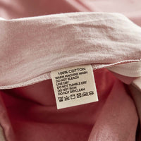 Washed Cotton Sheet Set Pink Brown Single