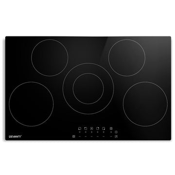 90cm Ceramic Cooktop Electric Cook Top 5 Burner Stove Hob Touch Control 6-Zones