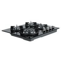 Gas Cooktop 60cm 4 Burner Ceramic Glass Cook Top Stove Hob Cooker LPG NG Black