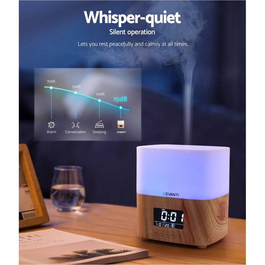 Aroma Diffuser Humidifier Essential Oil Clock