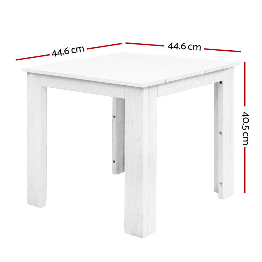 Outdoor Side Beach Table - White