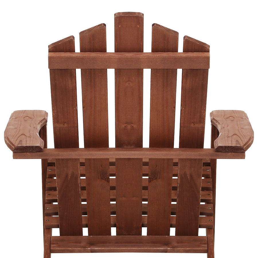 Outdoor Sun Lounge Beach Chairs Table Setting Wooden Adirondack Patio Lounges Chair