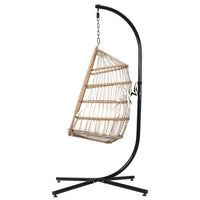 Egg Swing Chair Hammock With Stand Outdoor Furniture Hanging Wicker Seat