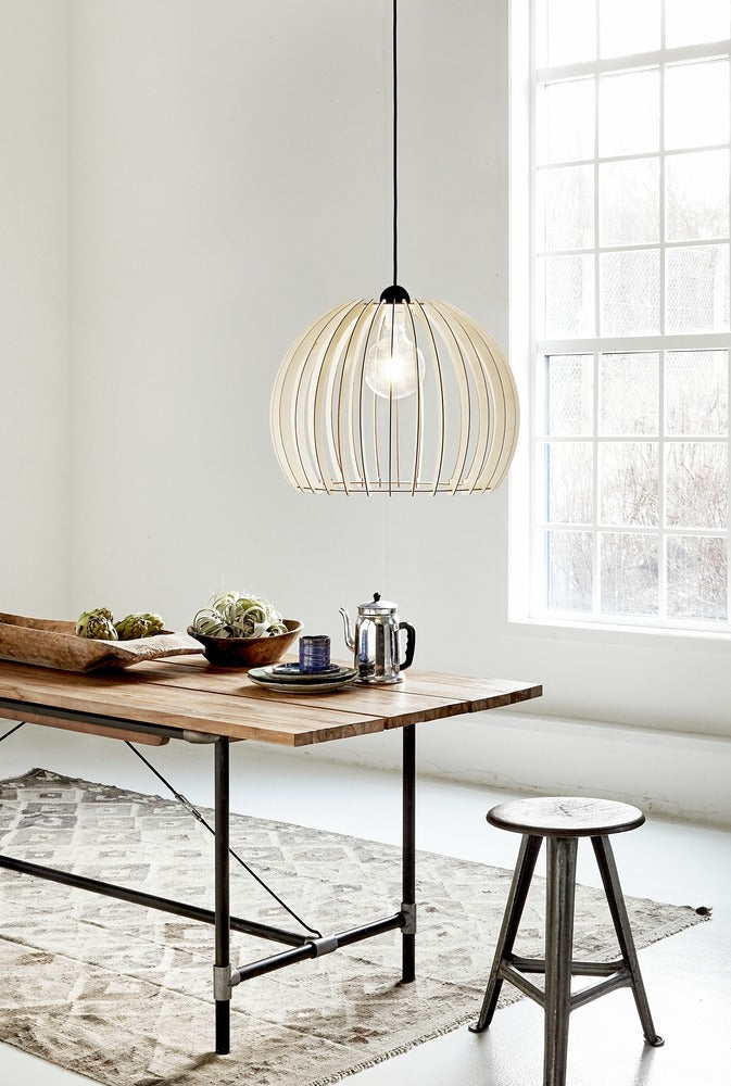 Chino 40 Pendant Brown Wood E27