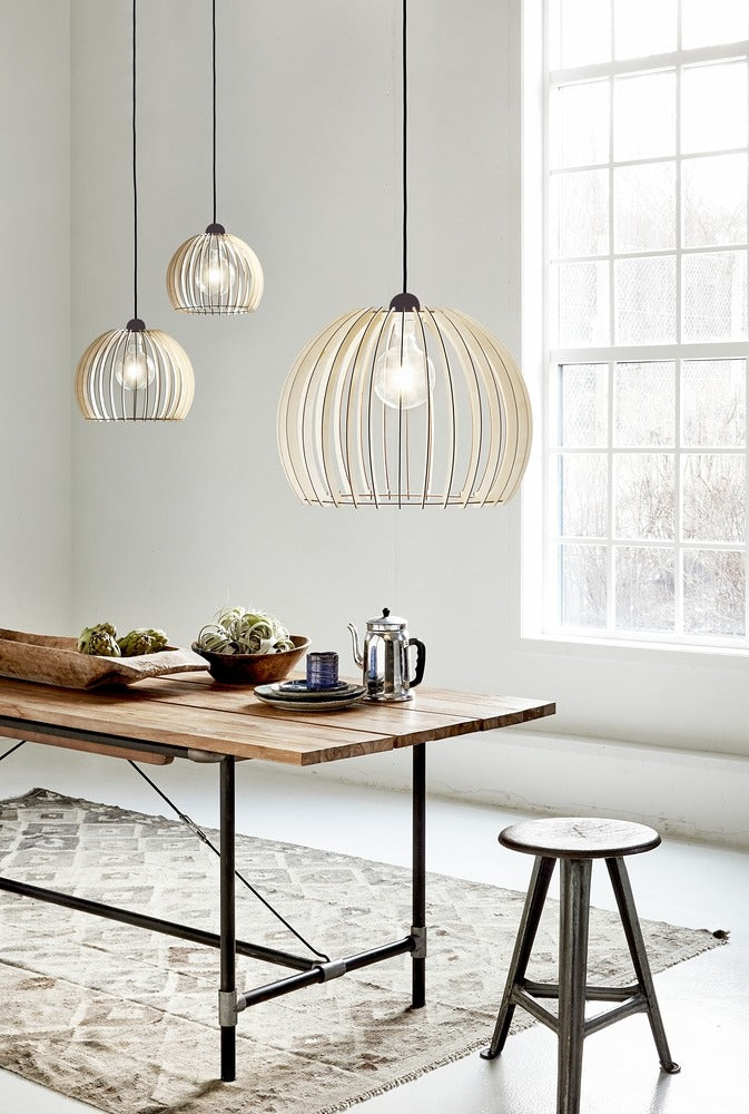 Chino 40 Pendant Brown Wood E27