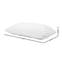 Set of 2 Rayon King Memory Foam Pillow