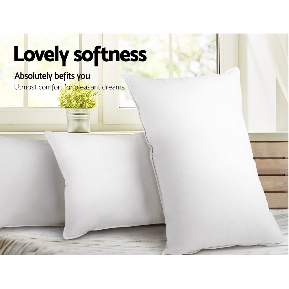 Set of 4 Medium & Firm Cotton Pillows