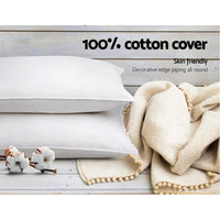 Set of 4 Medium & Firm Cotton Pillows