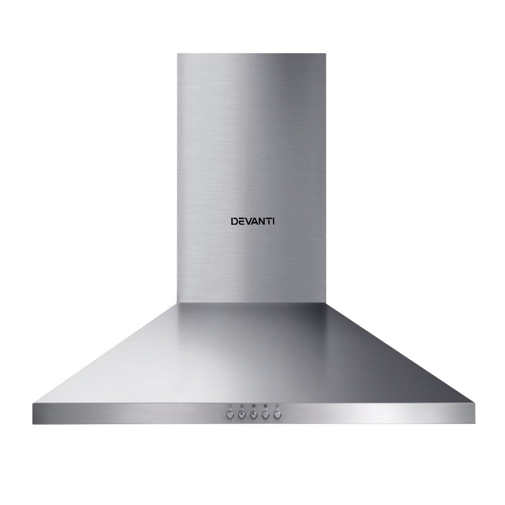 Range Hood 60cm 600mm Kitchen Canopy Stainless Steel Rangehood Wall Mount