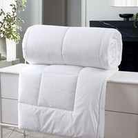 260GSM Deluxe Eco-Silk Touch Quilt 100% Cotton Cover - White King