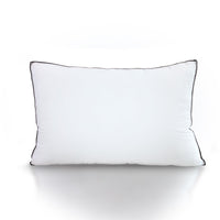 Silk Blend Pillow Hypoallergenic Gusset Cotton Cover Single Pack - White