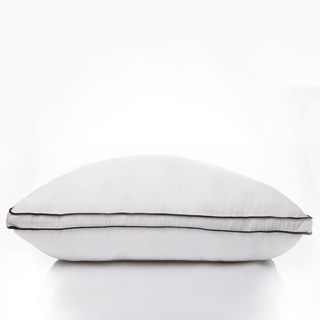 Silk Blend Pillow Hypoallergenic Gusset Cotton Cover Single Pack - White