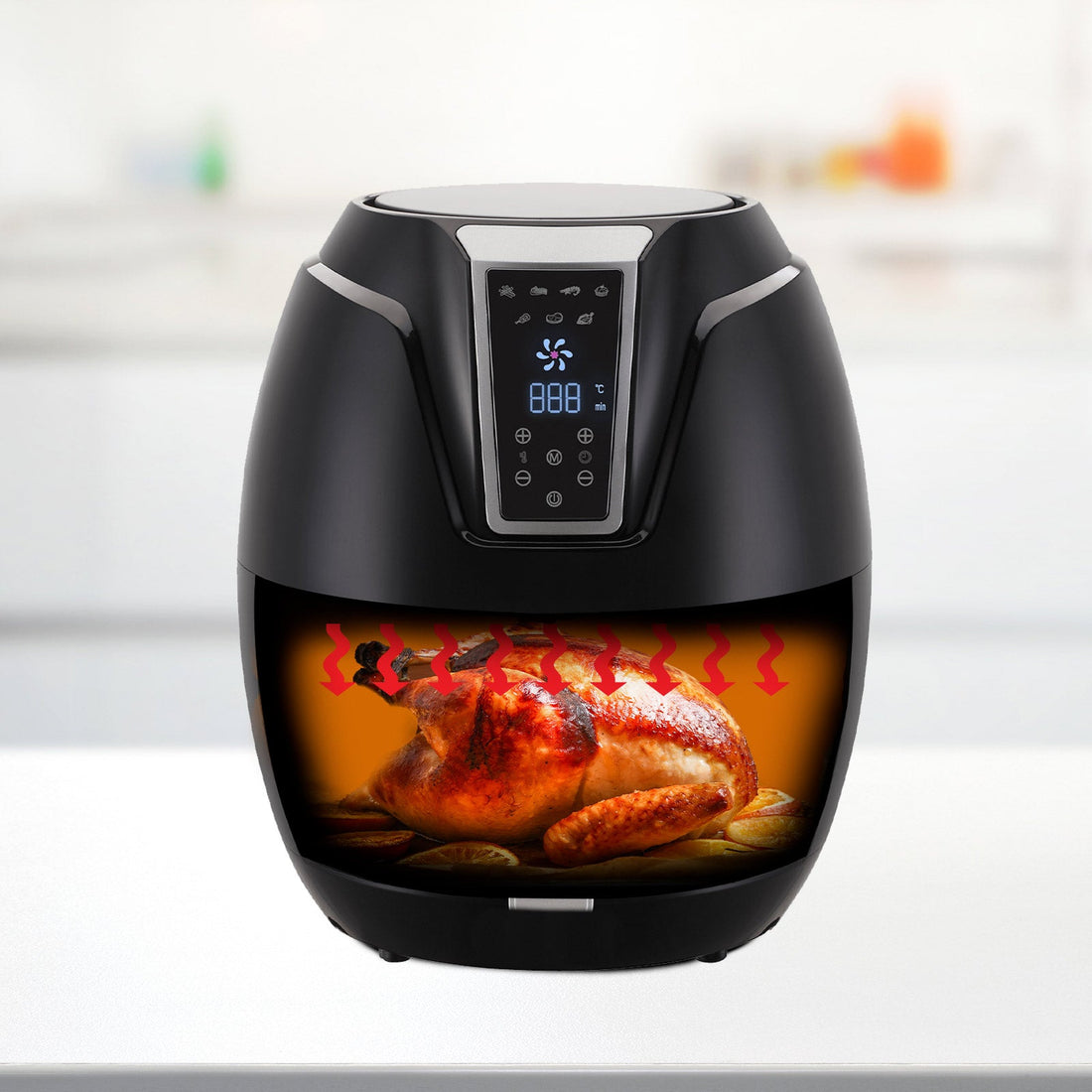 4 Litre Air Fryer Digital Display Black 1400W