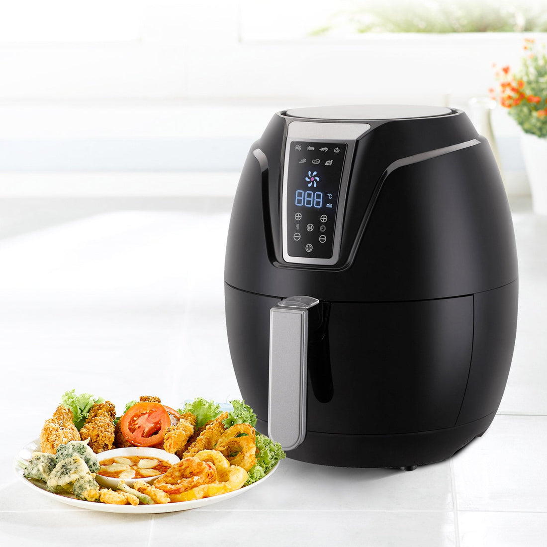 4 Litre Air Fryer Digital Display Black 1400W