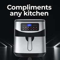 12 Litre Air Fryer Multifunctional LCD One Touch Display - Silver