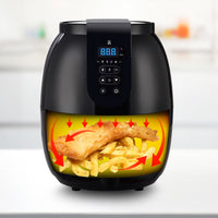 3.5 Litre Digital Display Black Air Fryer