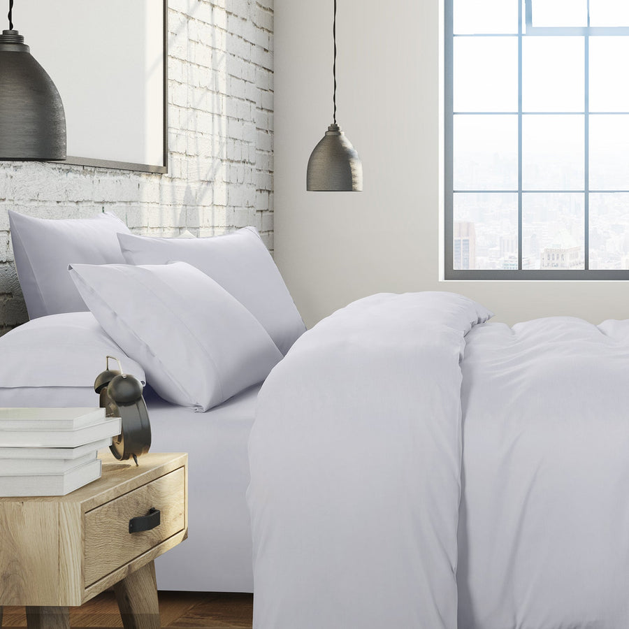 1500 Thread Count 6 Piece Cotton Rich Bedroom Collection Set - King - White