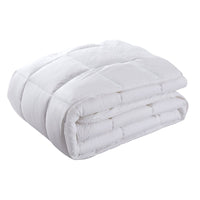 800GSM Silk Blend Quilt Duvet Ultra Warm Winter Weight Doona - White Single