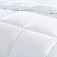 Tencel Blend Quilt 300GSM Doona Eco Friendly Breathable All Season - White Queen