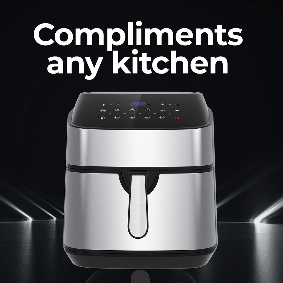 11.5 Litre Air Fryer Multifunctional LCD Digital Display - Silver