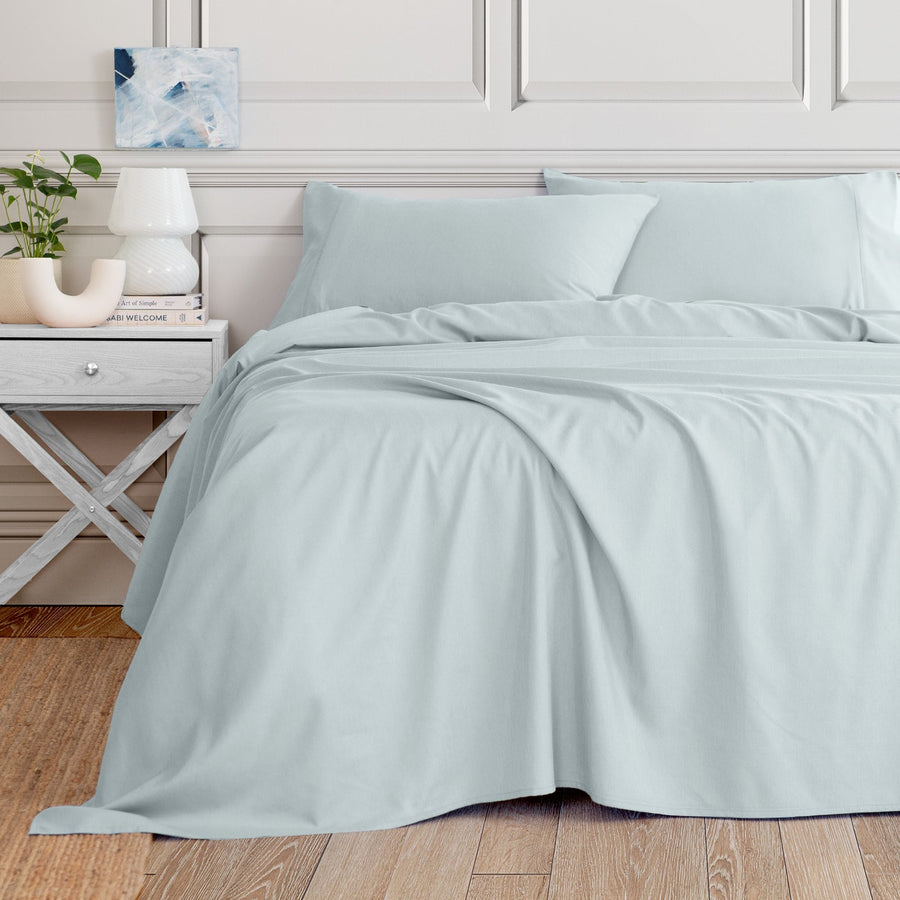 Royal Comfort 3000 Thread Count Bamboo Cooling Sheet Set - Queen - Aqua