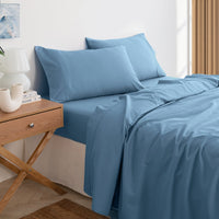 Royal Comfort 3000 Thread Count Bamboo Cooling Sheet Set - King - Denim