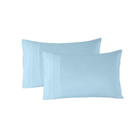 1200 Thread Count Sheet Set 4 Piece Ultra Soft Satin Weave Finish - Sky Blue King