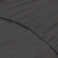 1500 Thread Count Cotton Rich Sheet Set 3 Piece Ultra Soft Bedding - Double - Stone