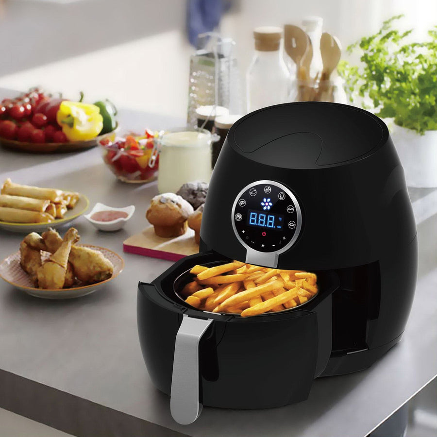 5 Litre Air Fryer LCD Touch Screen - Black