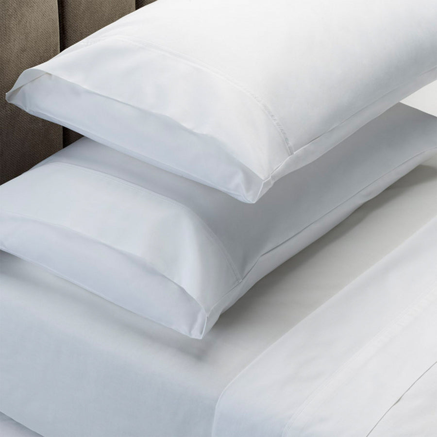 1500 Thread Count Pure Soft Cotton Blend Flat & Fitted Sheet Set White King