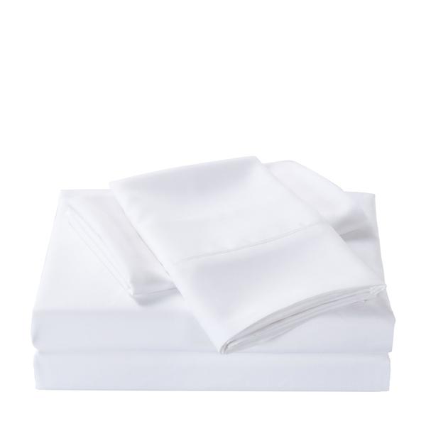 350GSM Bamboo Quilt, 2000TC Sheet Set And 2 Pack Duck Pillows - White Queen