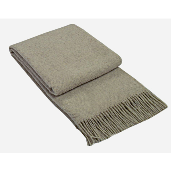 Brighton Throw - 100% NZ Wool - Beige