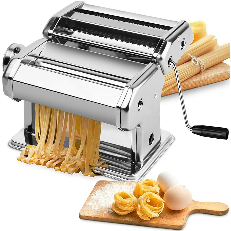 Pasta Maker Steel Machine with 8 Adjustable Thickness Settings