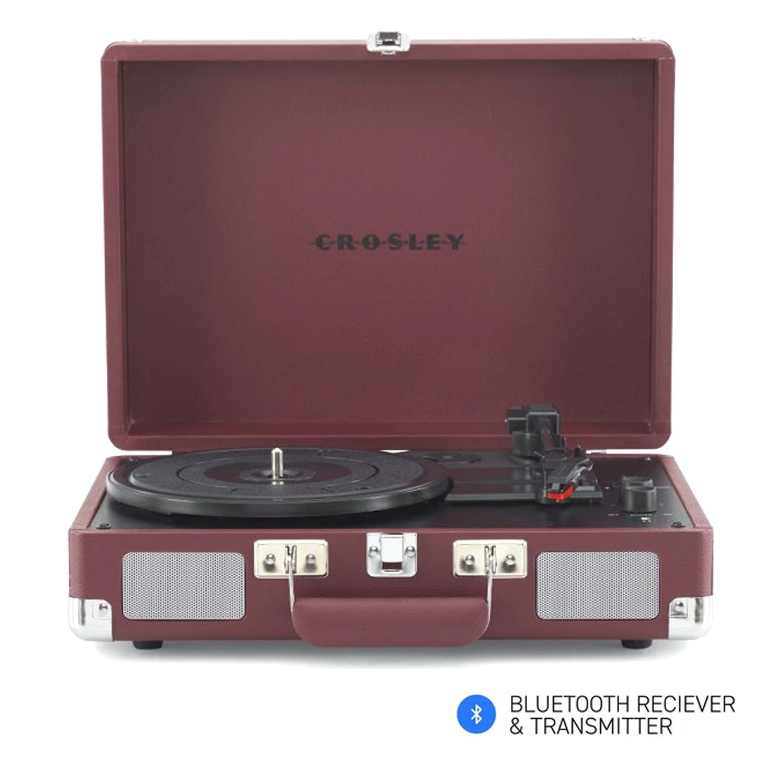 Cruiser Plus Bluetooth Turntable 3 Speed Burgundy