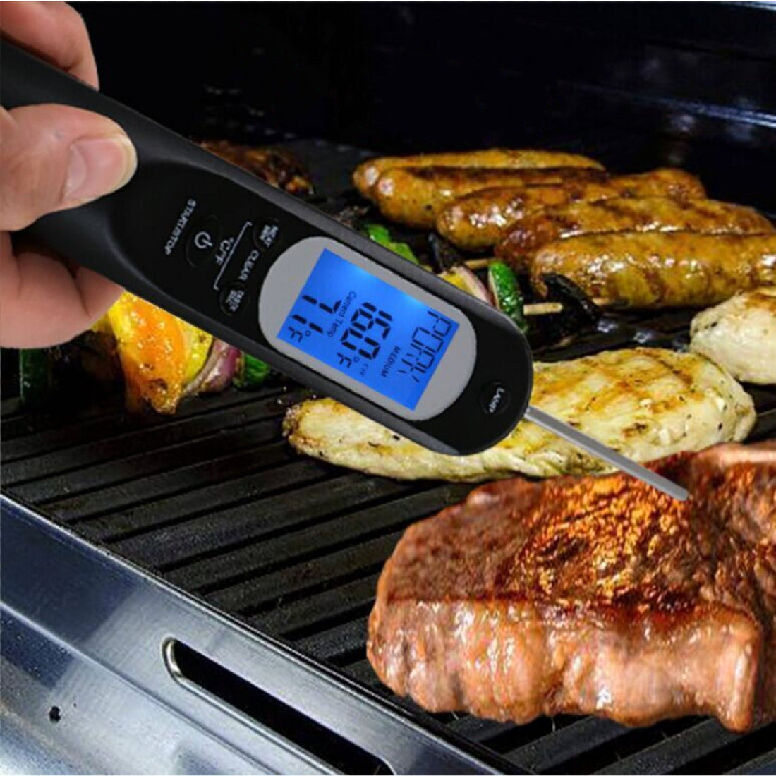 Smart Digital Meat Thermometer with LED Light GO-MPT-100-HD