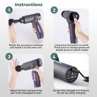 Massage Gun Elite - LCD - 17v