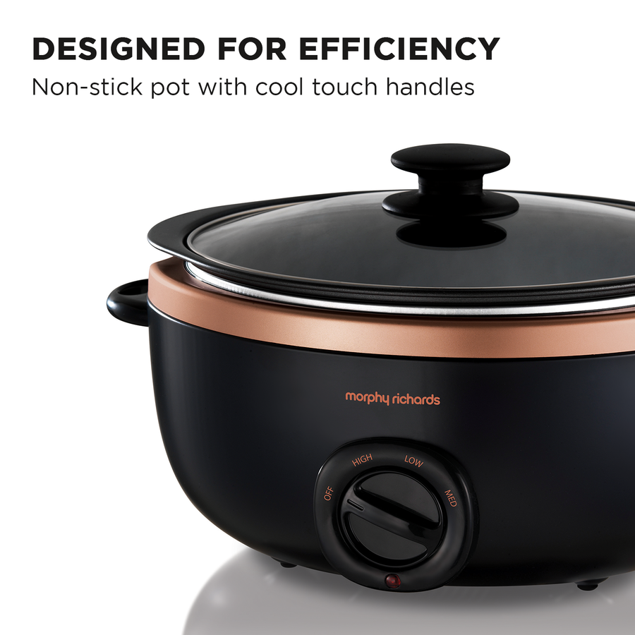 6.5l Sear & Stew Slow Cooker - Rose Gold