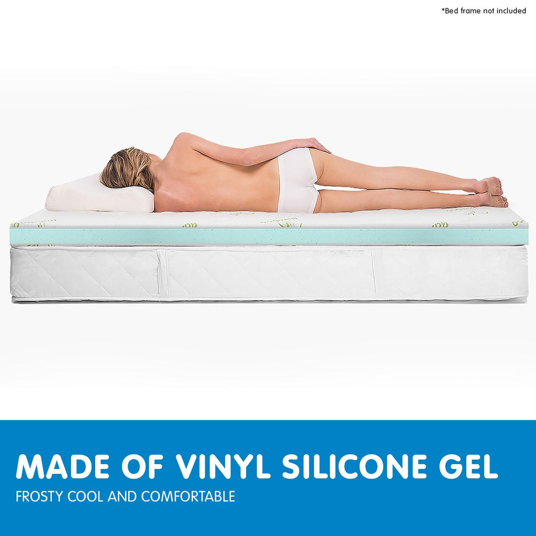 Cool Gel Memory Foam Mattress Topper - Queen