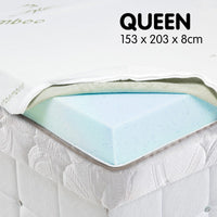 Cool Gel Memory Foam Mattress Topper - Queen