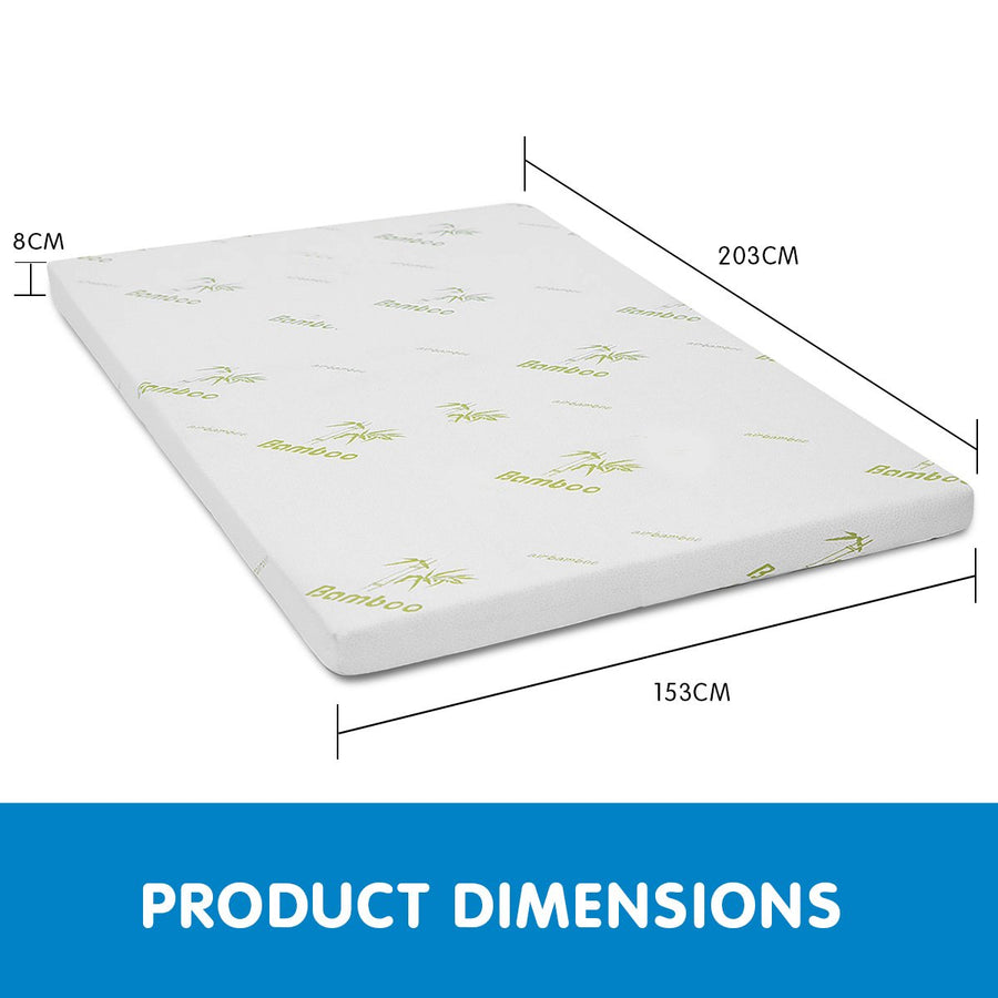 Cool Gel Memory Foam Mattress Topper - Queen